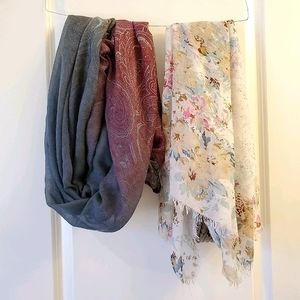 TWO!! Fashion scarves (sold together)